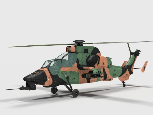 eurocopter ec665 arh tiger australian scheme 3Dモデル .c4d .max .obj .3ds .fbx .stl .blend 