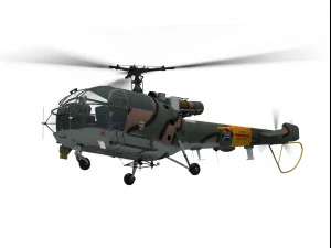 Aerospatiale alouette iii 3D Model