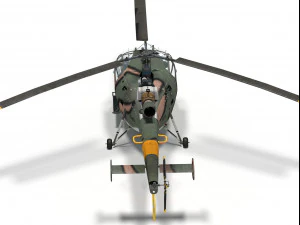 Aerospatiale alouette iii 3D Model