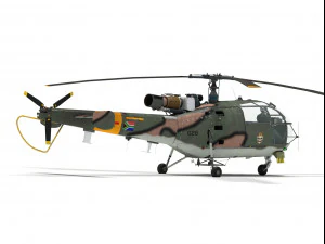 Aerospatiale alouette iii 3D Model