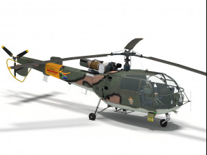 Aerospatiale alouette iii Modèle 3D