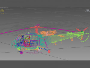 Aerospatiale alouette iii Modèle 3D