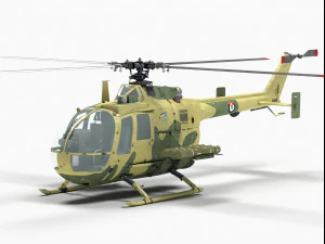 mbb bo 105 3D Model