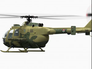 mbb bo 105 3D Model