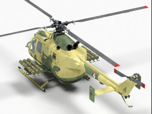mbb bo 105 3D Model