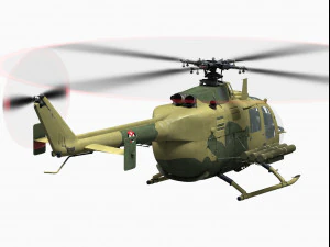 mbb bo 105 3D Model