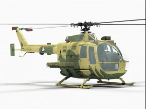 mbb bo 105 3D Model