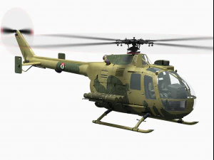 mbb bo 105 3D Model