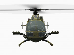 mbb bo 105 3D Model