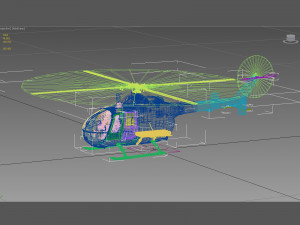 mbb bo 105 Model 3D
