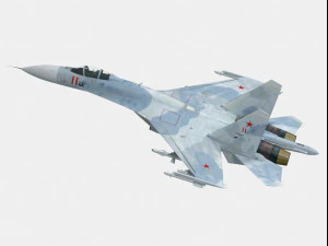 fiancheggiatore del Sukhoi Su-27 Modello 3D
