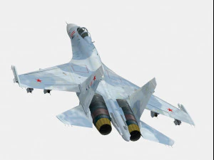 fiancheggiatore del Sukhoi Su-27 Modello 3D