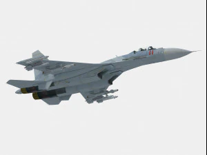 fiancheggiatore del Sukhoi Su-27 Modello 3D