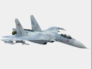 fiancheggiatore del Sukhoi Su-27 Modello 3D