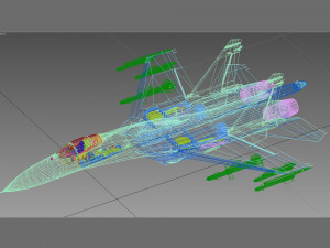 sukhoi su-27 flanker 3D Model