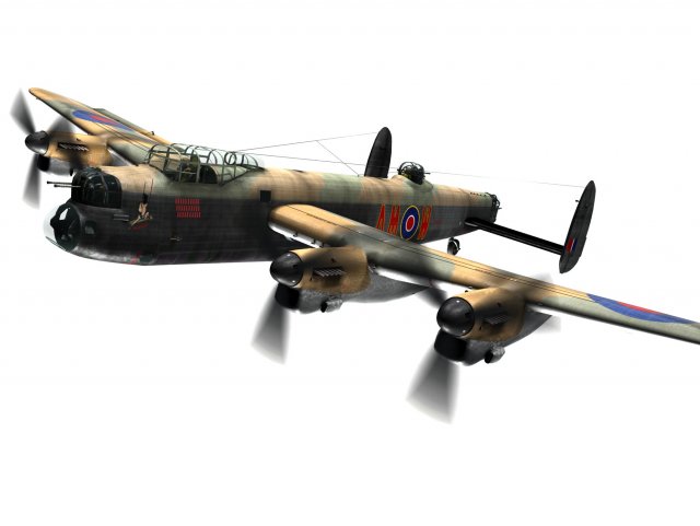 avro lancaster 3D Model .c4d .max .obj .3ds .fbx .lwo .lw .lws