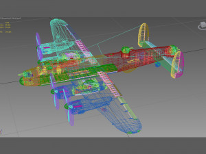 avro lancaster 3D Модель