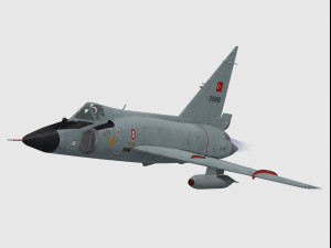 convair f-102 delta dagger 3D Model