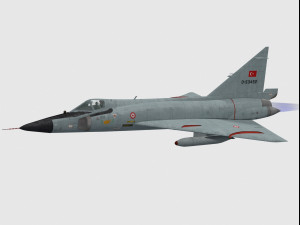 convair f-102 delta dagger 3D Model