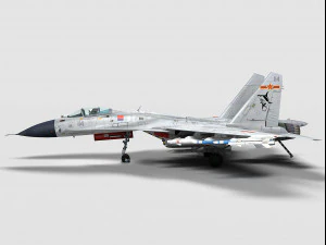 shenyang j-15 squalo volante Modello 3D