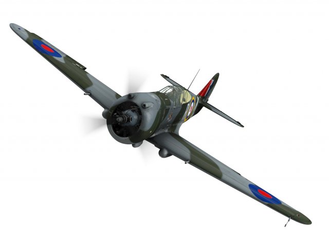 curtiss p-36 hawk Modelo 3D .c4d .max .obj .3ds .fbx .stl .blend 