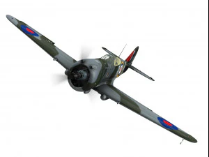 falc&atilde;o curtiss p-36 Modelo 3D
