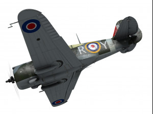 curtiss p-36 hawk Modelo 3D