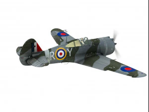 curtiss p-36 falco Modello 3D