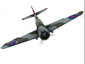 curtiss p-36 falco Modello 3D