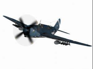 curtiss sb2c helldiver 3D Model