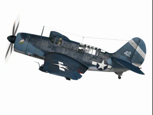 curtiss sb2c helldiver 3D Model