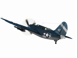 curtiss sb2c helldiver 3D Model