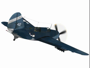 curtiss sb2c helldiver 3D Model