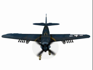 curtiss sb2c helldiver 3D Model