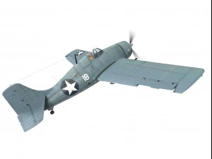 Grumman f4f gatto selvatico Modello 3D