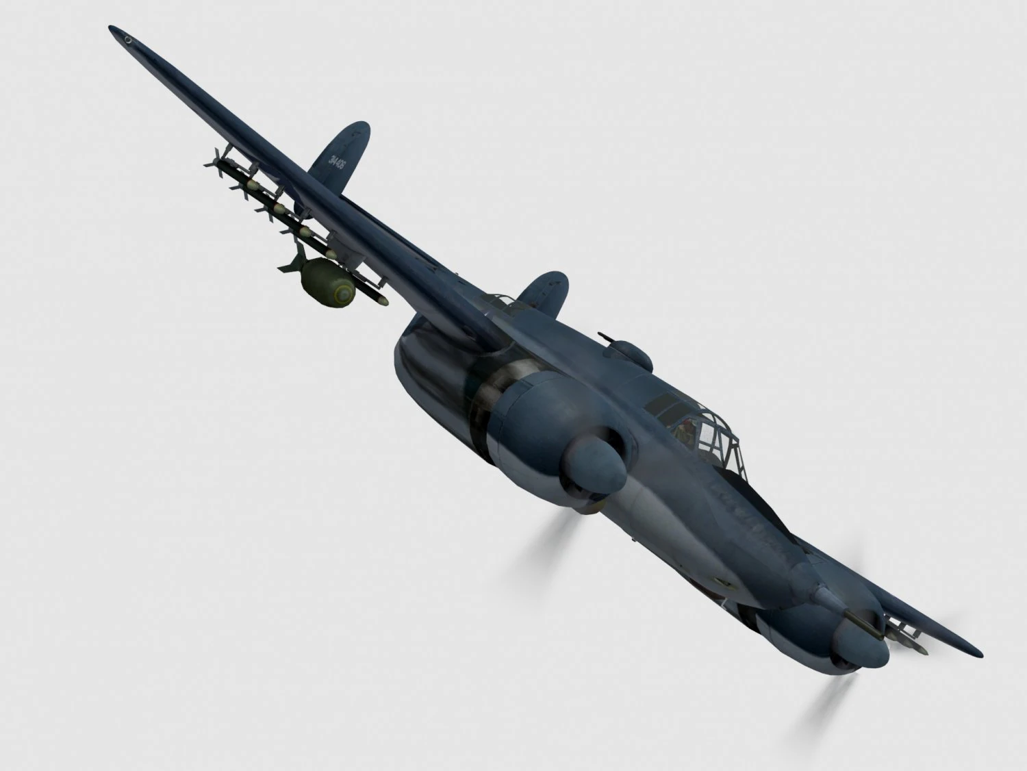 Beechcraft xa-38 grizzly Modello 3D .c4d .max .obj .3ds .fbx .stl .blend