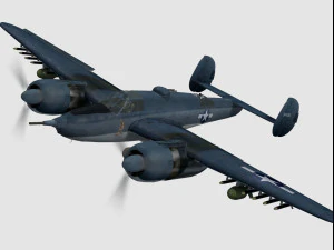 Beechcraft xa-38 grizzly Modello 3D