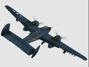 Beechcraft xa-38 grizzly Modello 3D