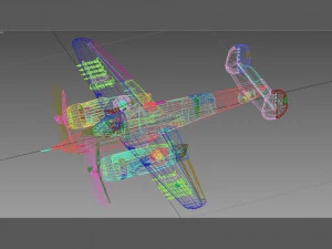 Beechcraft xa-38 grizzly Modello 3D