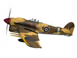 hawker typhoon 3D Model