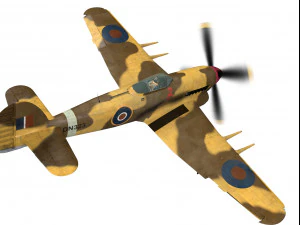 hawker typhoon 3D Model