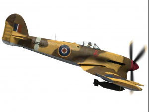hawker typhoon 3D Model