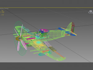 hawker typhoon Model 3D