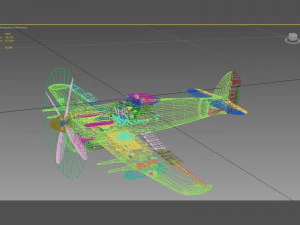 hawker typhoon 3D Model