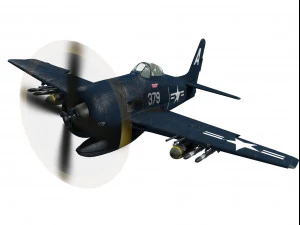 Grumman f8f urso gato Modelo 3D