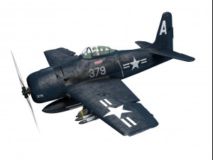grumman f8f bearcat Model 3D