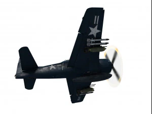 grumman f8f bearcat 3D Model