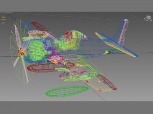grumman f8f bearcat Model 3D