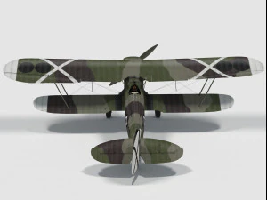 Heinkel he-51 3D Model