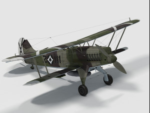 Heinkel he-51 Model 3D